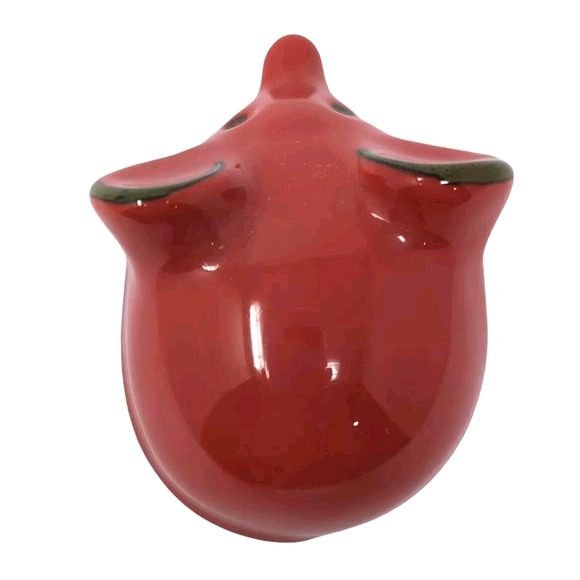 Red Ceramic Mouse Collectible Kitchen Decor Farmhouse Made in Italy Tiny Flaw - Picture 6 of 11